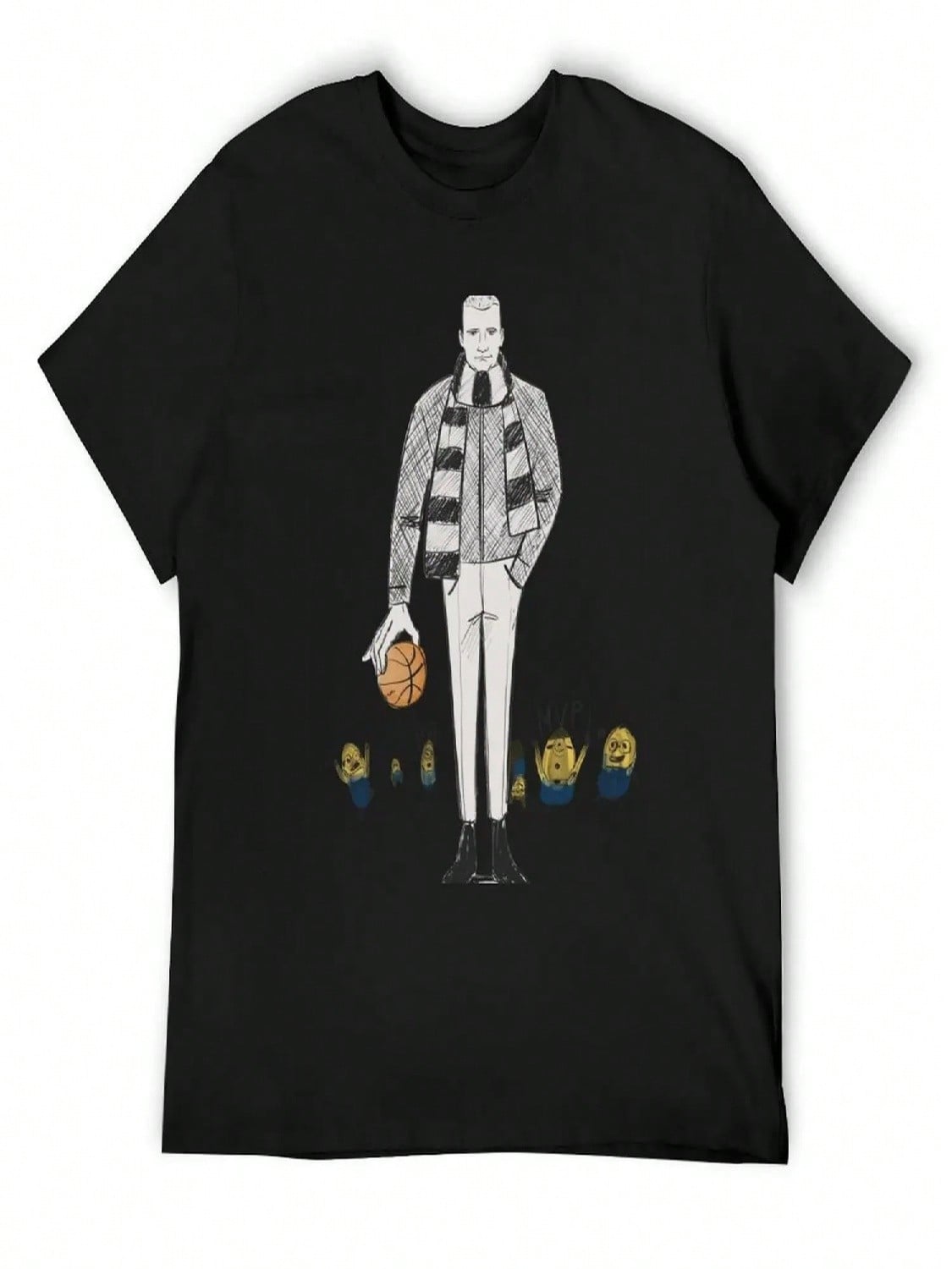 Jokic Gru T-Shirt Street Wear Blanks Anime Clothes unisex T Shirts S разноцветный
