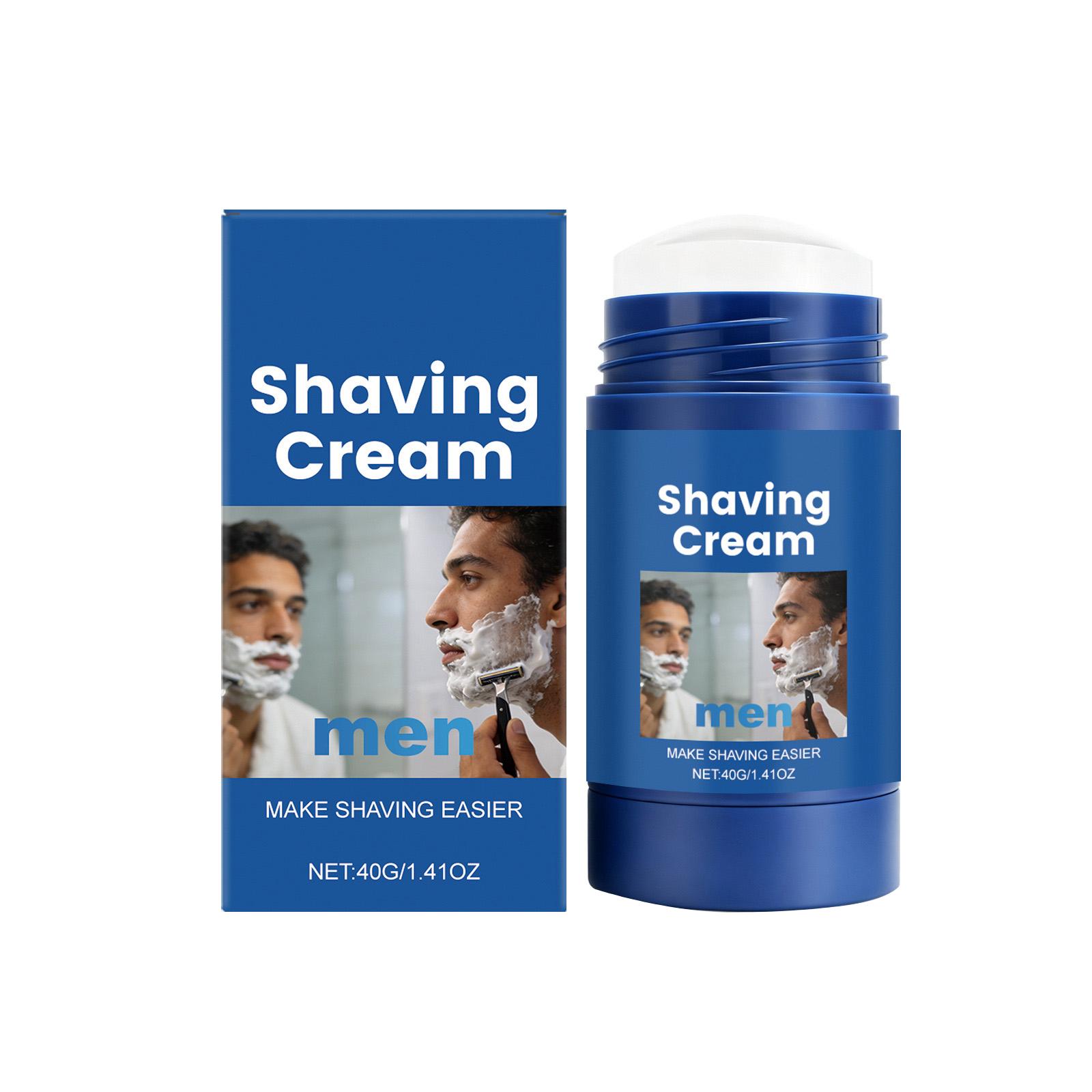 Men s Shaving And Cleansing Stick, Shaving Cream, Gentle And Smooth Shaving, Refreshing Facial Cleansing белый