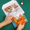 Children Graffiti Bag with Coloring Marker Christmas Gift for Child DIY Painting Non-woven Shopping Bag Kids Drawing Gift Bag