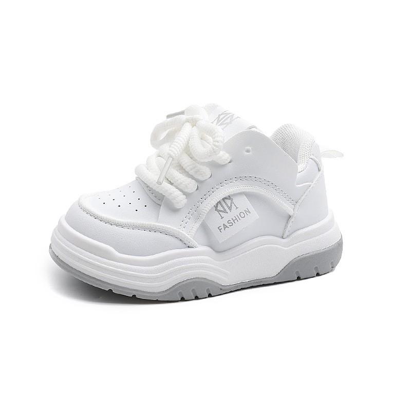 Kids Casual Sneakers Boys Girls Lightweight Toddler Shoes With Hook Loop