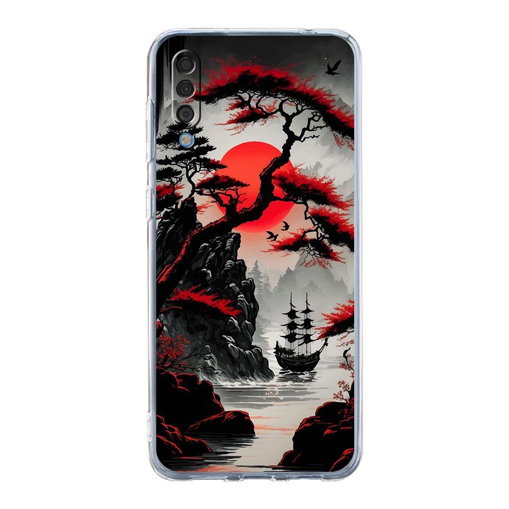 Case For Samsung A14 A50 A70 A30 A40 A20E A10 A10S A20S A02S A04S A12 A22 A32 A34 A42 A52 5G A54 Japanese Bushido Samurai Cover