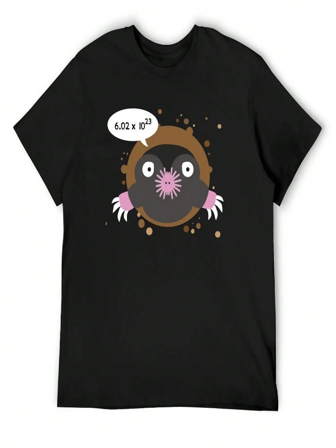 Funny Mole Day_ Avogadro s Number Chemistry Shirts T-Shirt Summer Top Quick Drying Clothes unisex Clothes S разноцветный