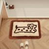 Bathroom Imitation Cashmere Floor Mat Cartoon Bathroom Waterproof Bedroom Living Room Dirt-Resistant Rug Home Decoration
