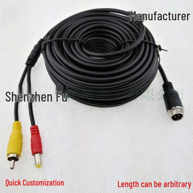 Am Fahrzeug montiertes Luftfahrtkabel, Rückfahr-Audio/Video-Verbindungskabel, M16 Überwachungs-Videokabel.