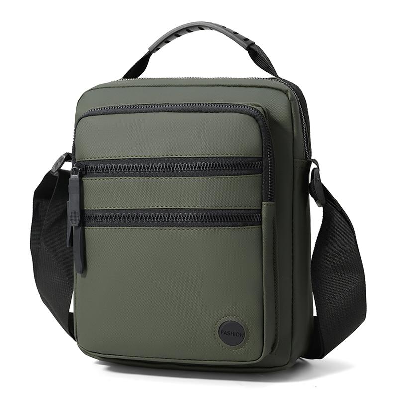 Men Oxford Crossbody Bag Multi Pocket Casual Shoulder Handbag for Travel Work