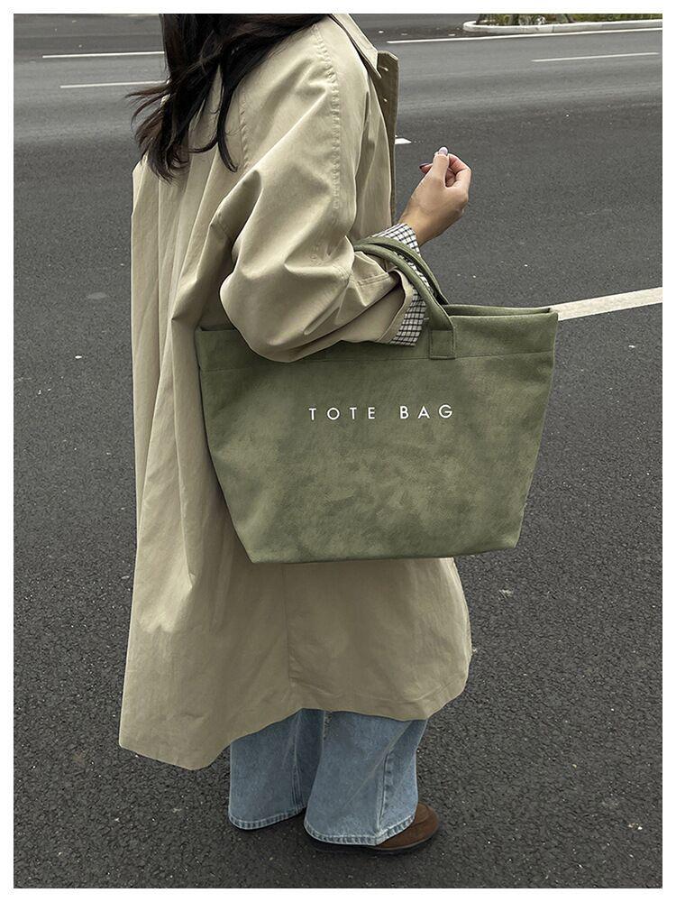 2025 New European & American Style Women's Large Capacity Letter Tote Bag