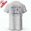 Herren Wandern Outdoor T-Shirt mit doppeltem Druckdesign Baumwoll-T-Shirts für Männer Frauen Unisex Erwachsene Sportbekleidung Bedruckte T-Shirt-Tops