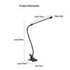 Nail Art & Eyelash Extension Desk Lamp: Long Arm, Eye-Friendly Light with Clip for Salon Work