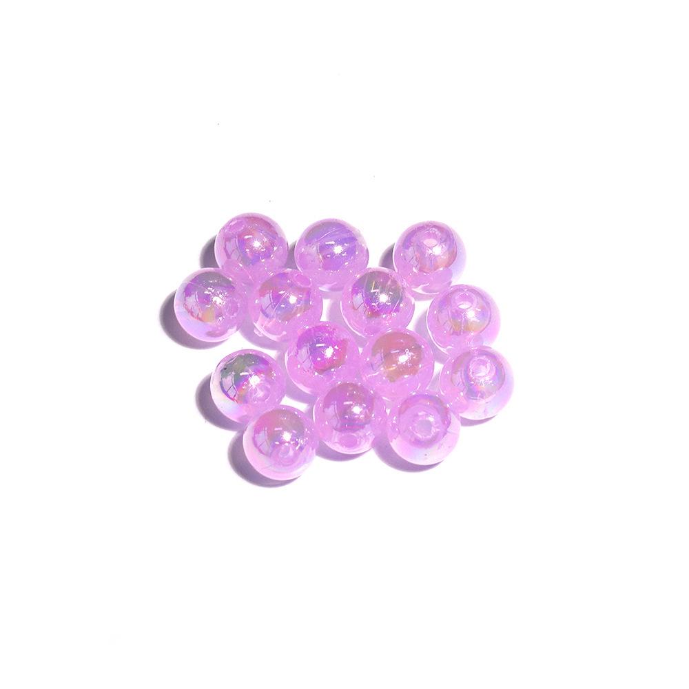 

7,5 мм Гальванизированные АБ Акриловые Круглые Бусины для Изготовления Ювелирных Изделий своими руками 7.5mm (1 pack/500 pieces)