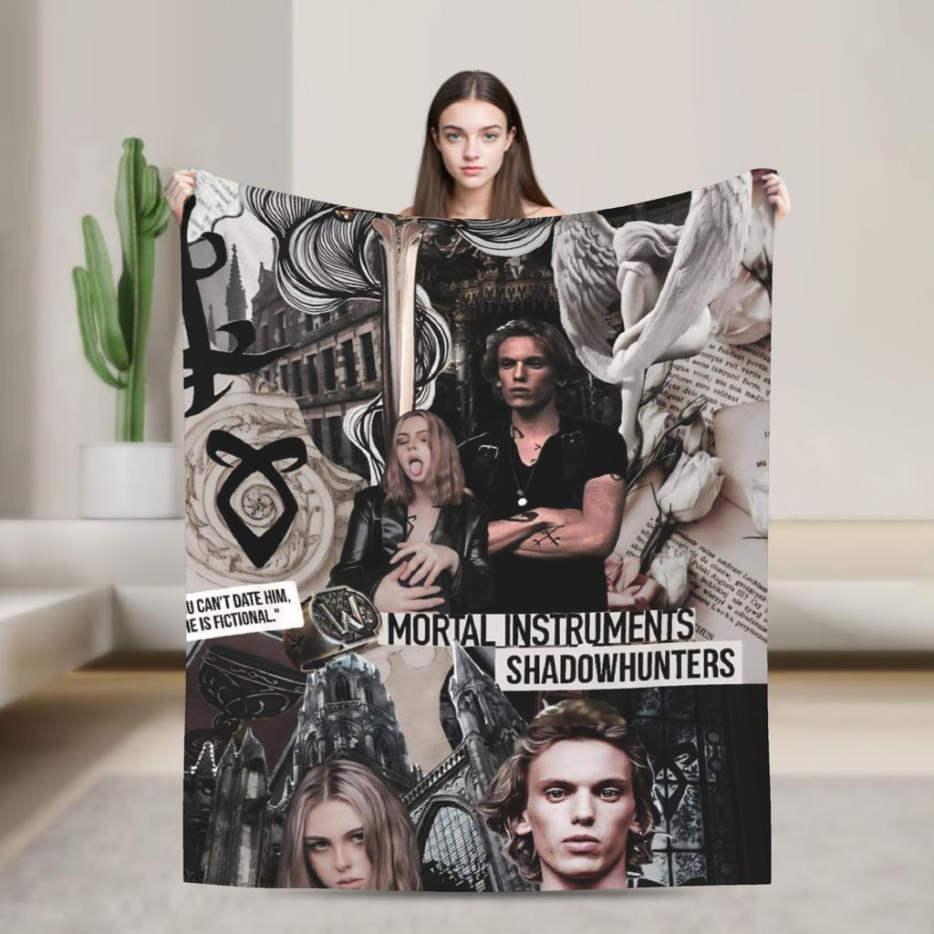 Jamie Campbell Bower  Blankets  Travel Office Flannel Bedding Throws For Living Room Super Warm Design Quality Bedspread