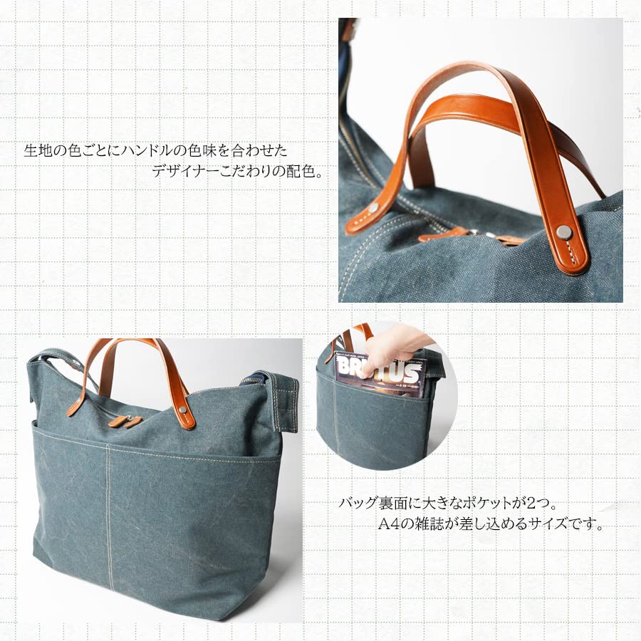 Baggy Port Face No. 8 Canvas Color Coated Editor's Bag YNM-1308 Shoulder BagTote Bag (Orange)
