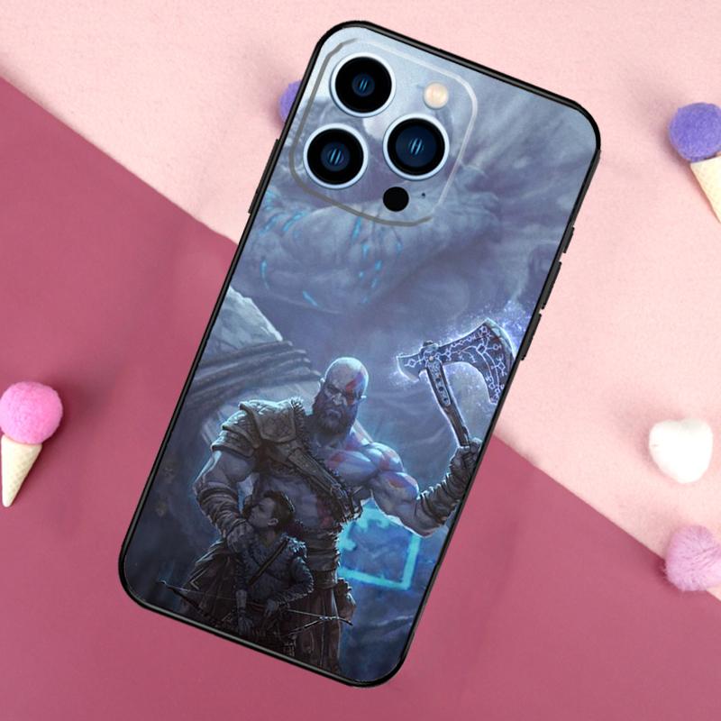 God of War Game Phone Case For iPhone 14 12 11 13 Pro Max Cover on iPhone 13 Mini X XS Max XR Coque