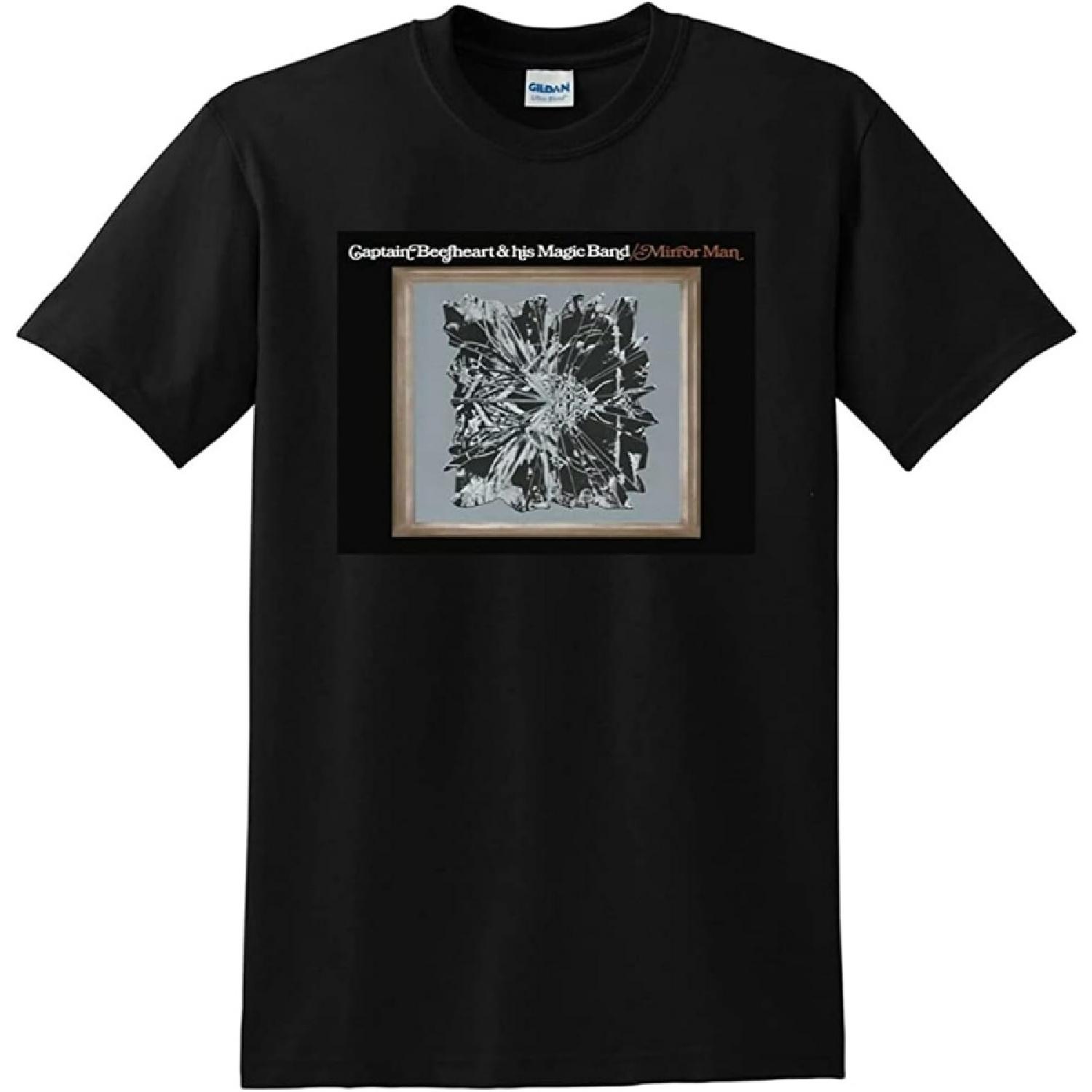 CHEEGA Captain Beefheart and HIS Magic Band Mirror Man Men Black T-Shirt Graphic Unisex Tee Shirt S
