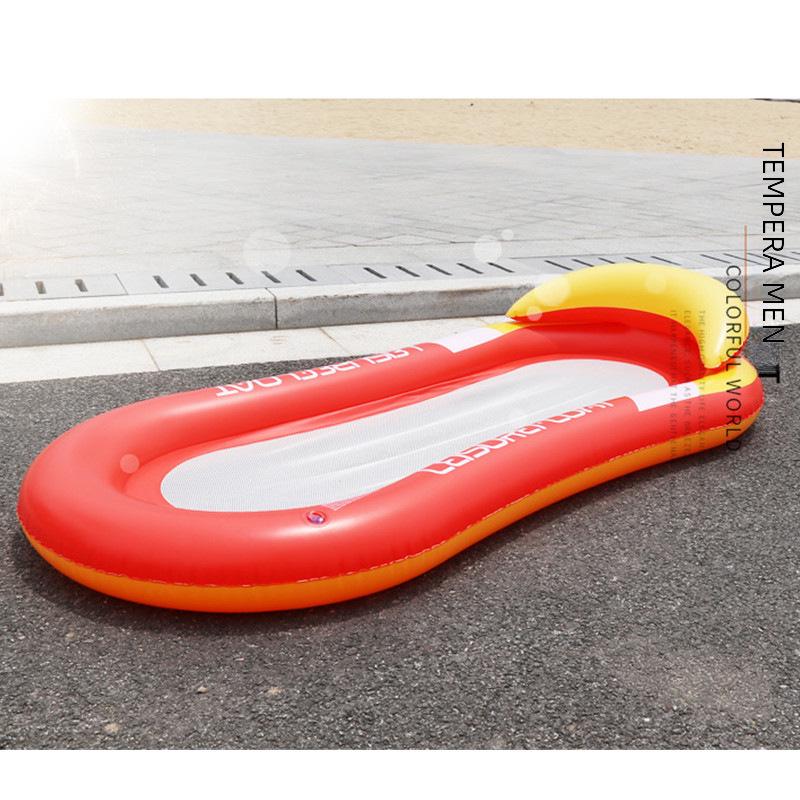 Inflatable Floating Hammock with Armrests & Backrest - Outdoor Mesh Recliner for Adults