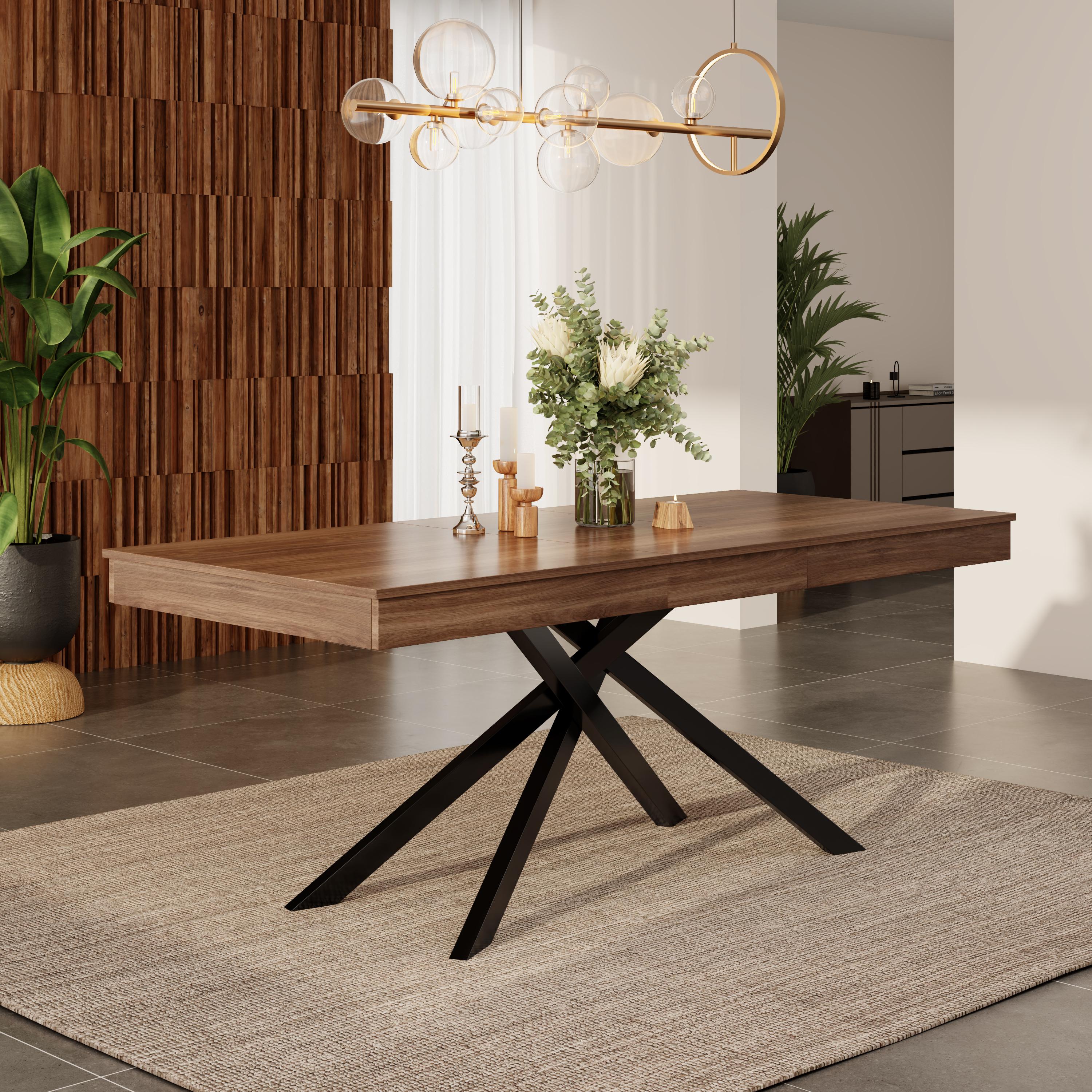 Izveldams pusdienu galds, 140/180*80 cm, piemērots