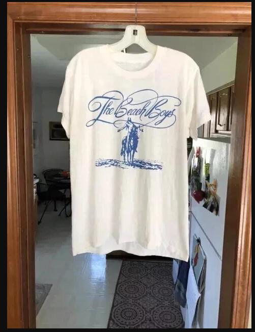 The Beach Boys Short Sleeve Retro White T-shirt, Size S-4XL