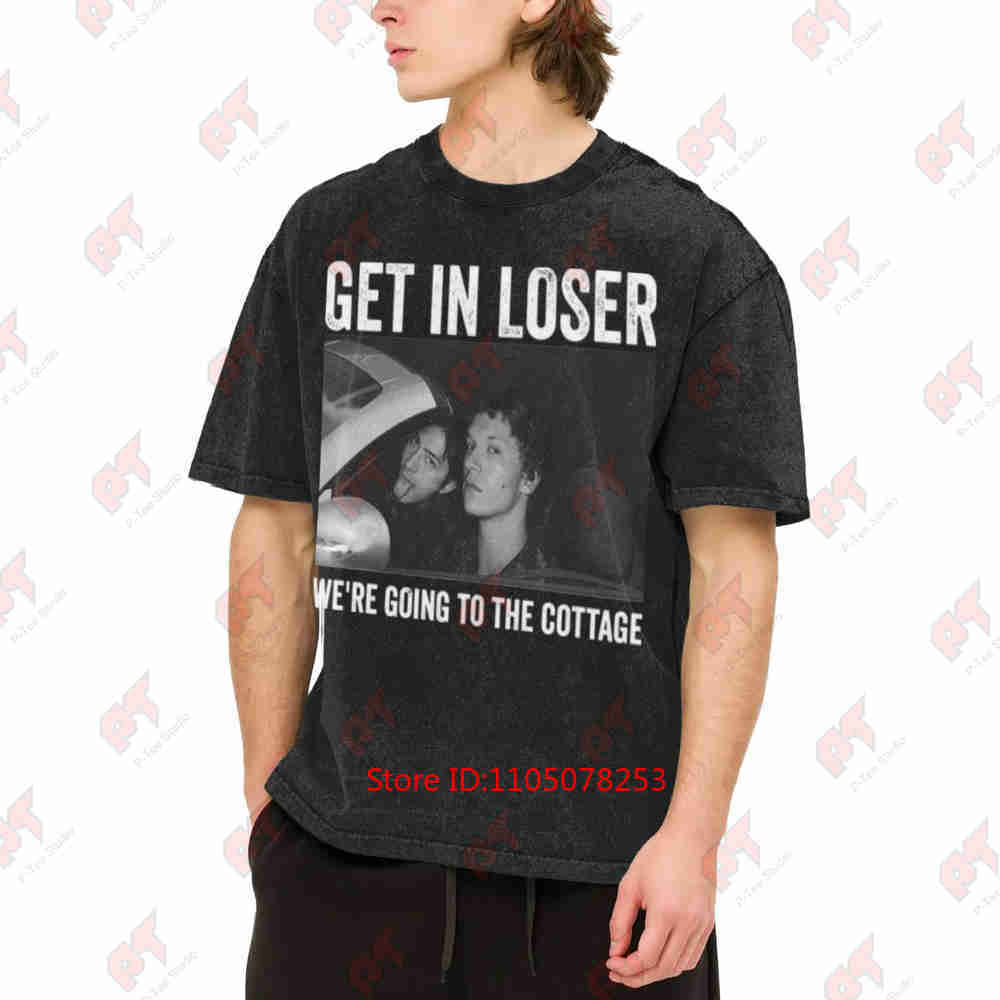 Get In Loser We're Going To The Cottage Heated Rivalry Ilya Rozanov Shane Hollander Vintage Washed Tee Pure Cotton T-Shirt