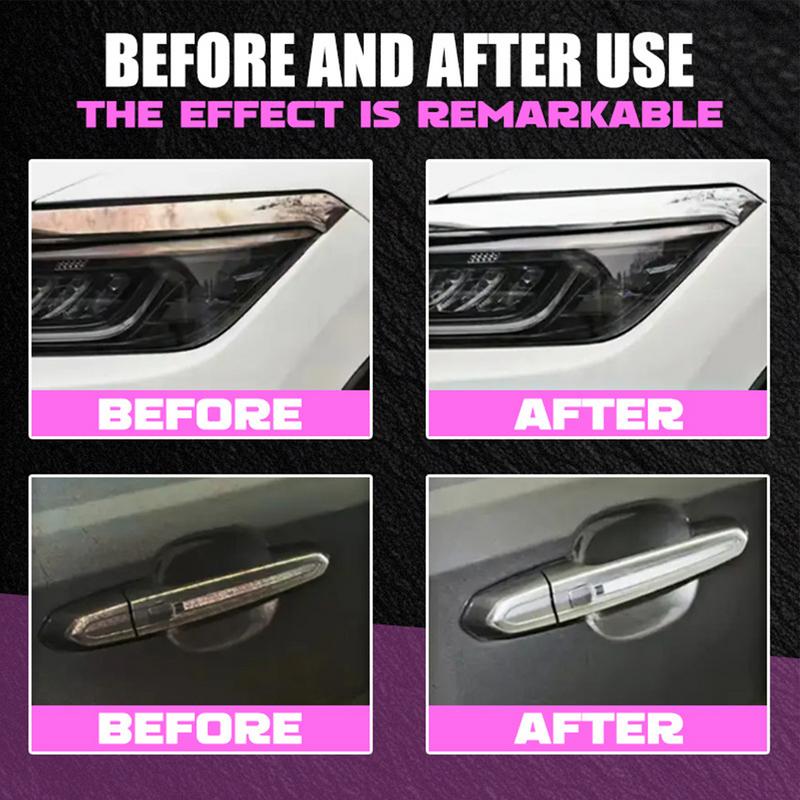 Car Metal Chrome Shine Polish for Car 50g Chrome Cleaner Paste Automotive Repair Agent Rust Remover for Wheels Trim Bumpers