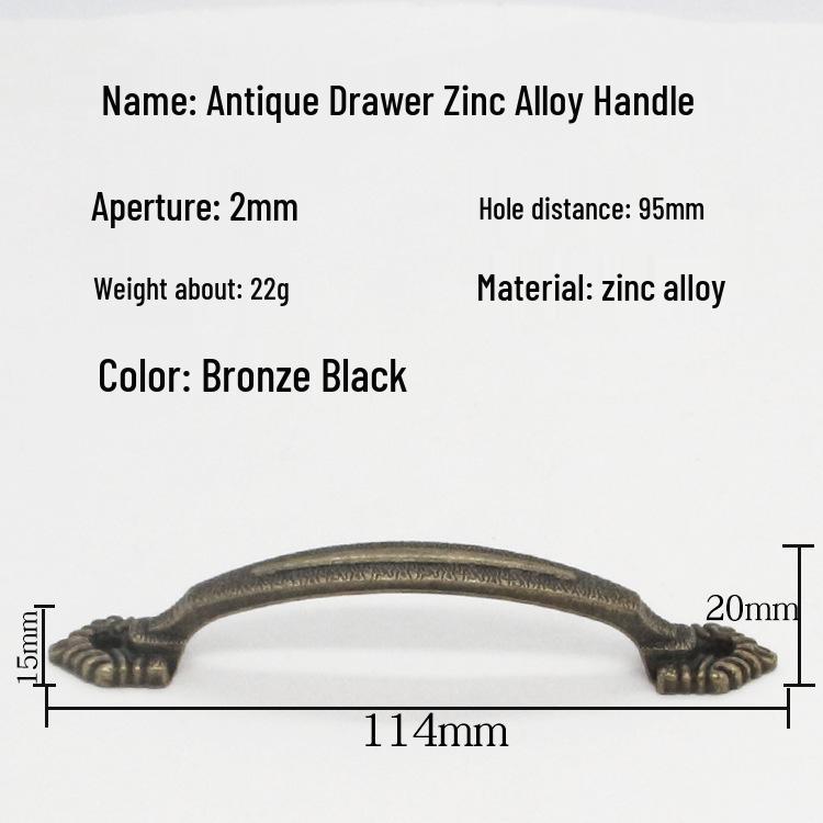 European Simple Zinc Alloy Cabinet and Drawer Handle