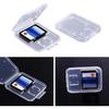 Clear Plastic Memory Card Case Compatible with SD SDHC SDXC Micro SD T-Flash Card (10 PCS)