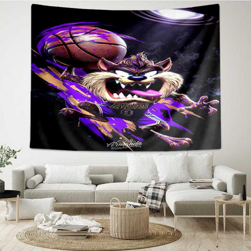 Tazmanian Devil's Fury Tapestry, Unique Design Tapestry, Wall Decor for Bedroom,Livingroom, Playroom,Heartwarming Fan Holiday Gifts