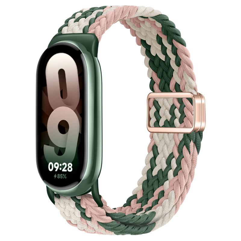 Nylon WeavesBraied Strap for Xiaomi Watch 10/9/8 Magnetic Loop Band for Miband 10 9 8 NFC Sport Bracelet Smartwatch Replacement