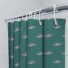 Green Shower Curtain With Skateboard Patternwaterproof Fabric For Bathroom Decor Perfect Gift Idea!
