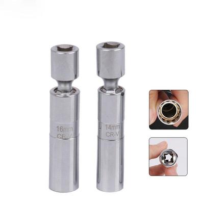 14mm 16mm Araba Buji Soketi Temizleme Aracı Evrensel Ortak Mıknatıs ile Esnek Soket 3/8 "Anahtarı Oto Tamir Aracı
