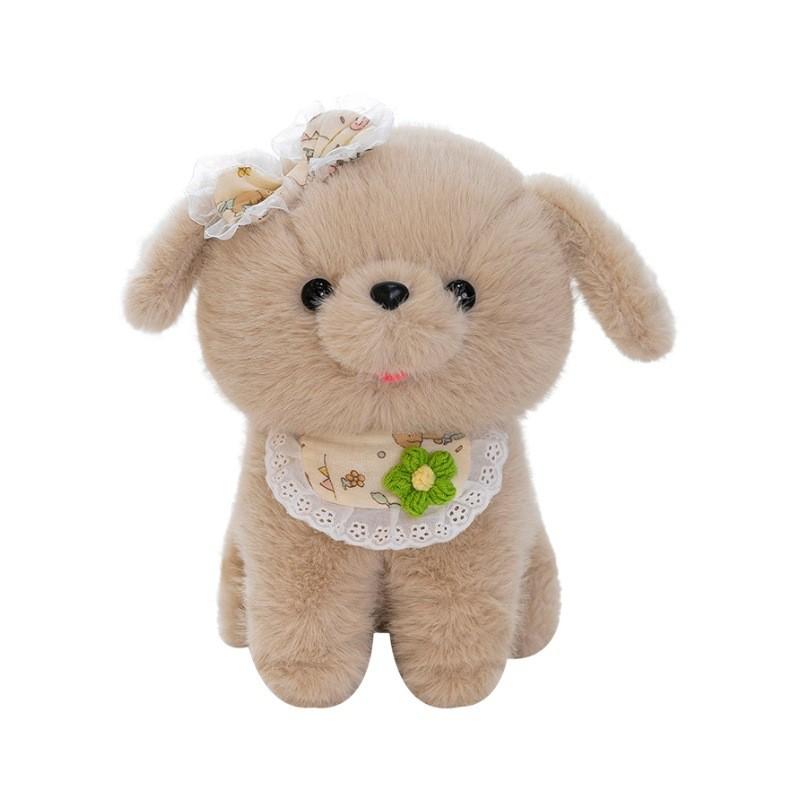 

Highland White West Terrier Cute Brown Dog Doll Plush Children Holiday Toy Gift 34cm