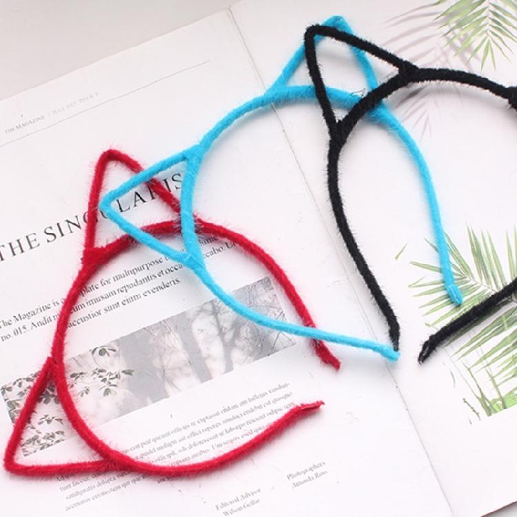 Cat Ear Headbands Hairband Hair Hoop for Women and Girls Plush Hair Accessories