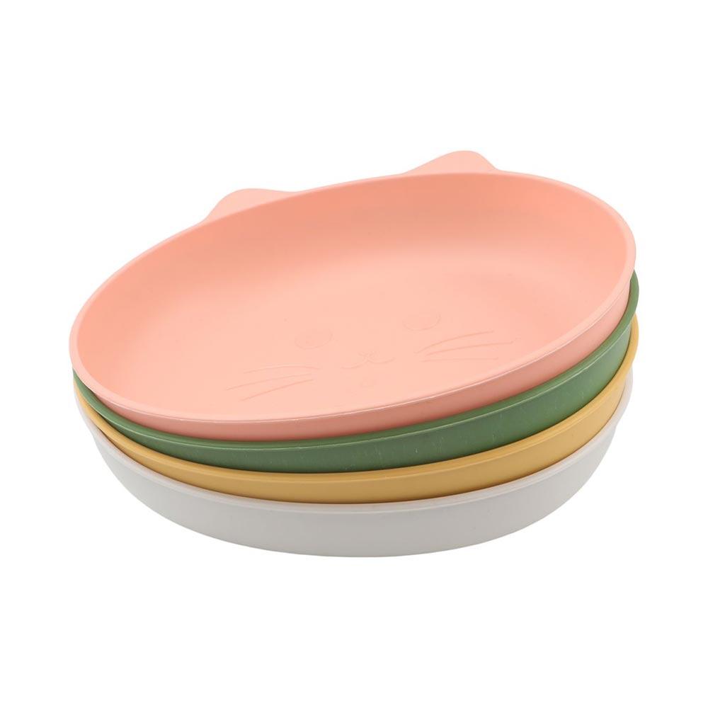 Plastic Fruit Plate Thickened Tableware Cartoon Desktop Spit Bone Dish Food Residue