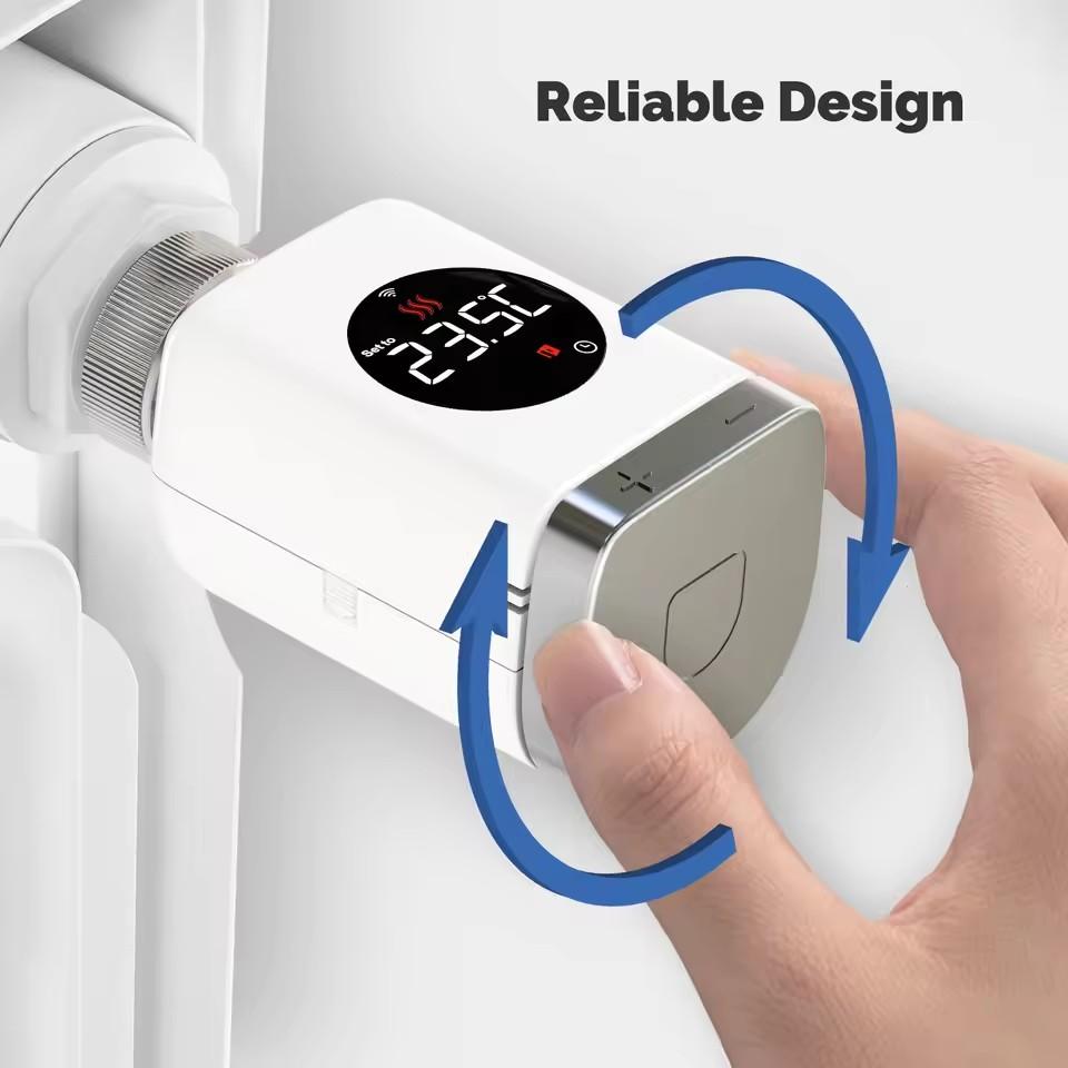 Smart Wifi Thermostatic Radiator Valve TRV Programmable App Remote Temperature Controller