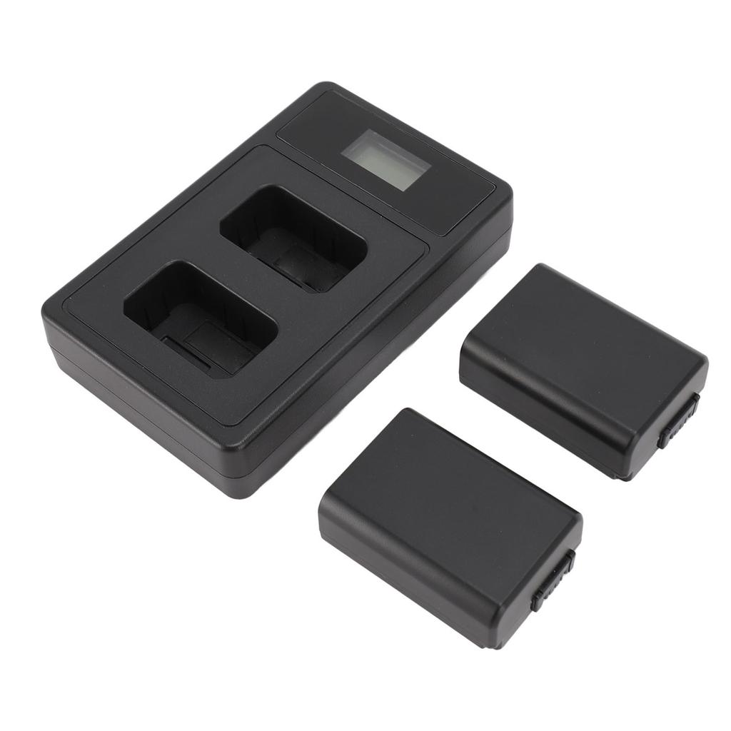 Baterie pentru cameră NP FW50 7,2 V 1850 mAh cu stație de încărcare cu afișaj LED dublu USB pentru ZVE10 ILCE 5000