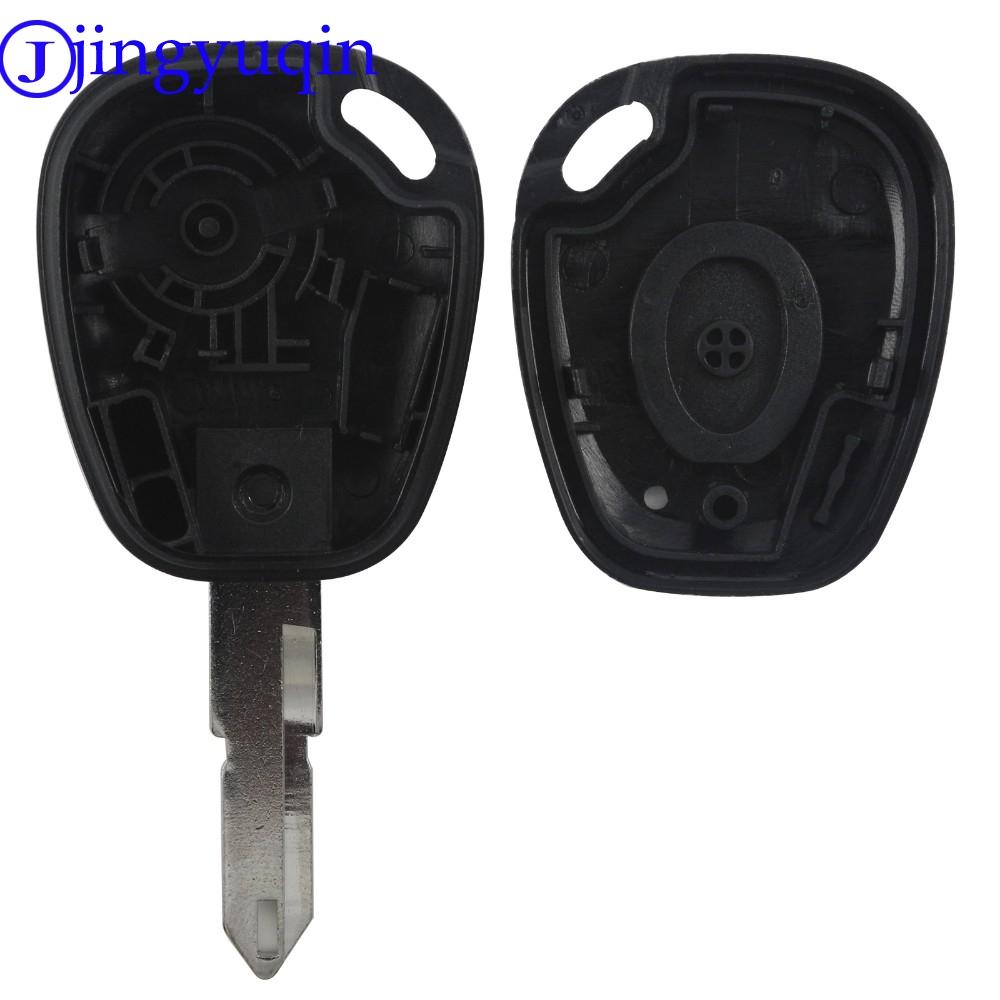 Jingyuqin 1 Taste Autoschlüsselanhänger Fernbedienung Schale Abdeckung Gehäuse Unbearbeiteter Schlüsselbart Styling Für Renault Megane Scenic Laguna Espace Clio