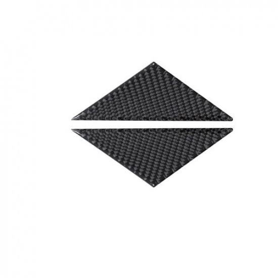 Carbon Fiber Front A-Pillar Triangle Cover Trim For Porsche 718 Boxster Cayman