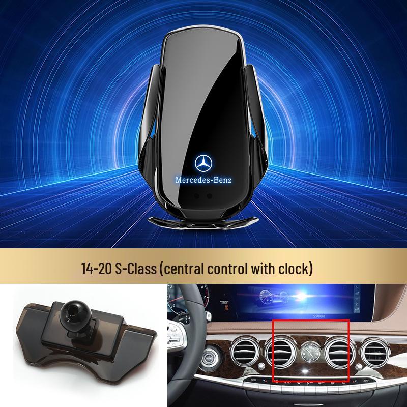 Bezdrátový držák telefonu s rychlým nabíjením Mercedes-Benz pro třídu C/třídu R/třídu S/třídu E/GLK/třídu B