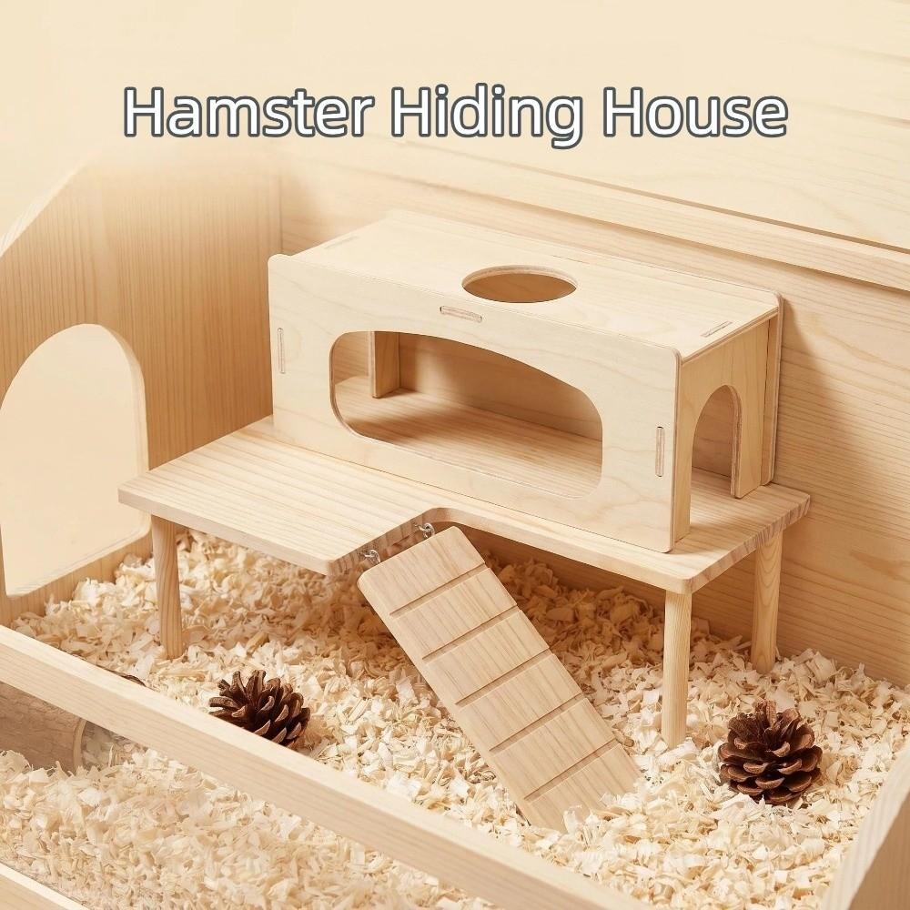 L-shaped Hamster Shelter House Easy To Install Pet Climbing Toy Hamster Playground for Small Pets