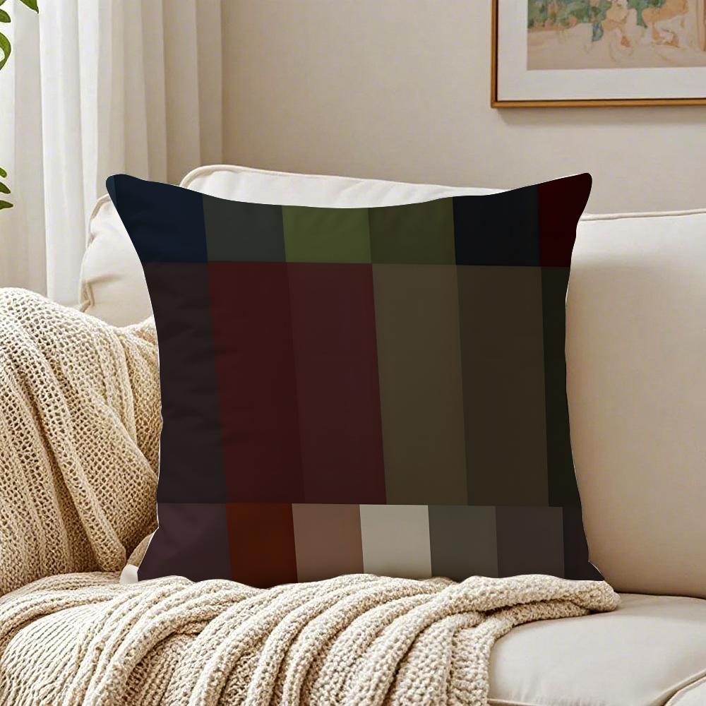 Dark Color Scheme Pillow High-End Sofa Cushion Cover Pillowcase Anti-Dustmite Living Room Sofa Decor Cushion Room