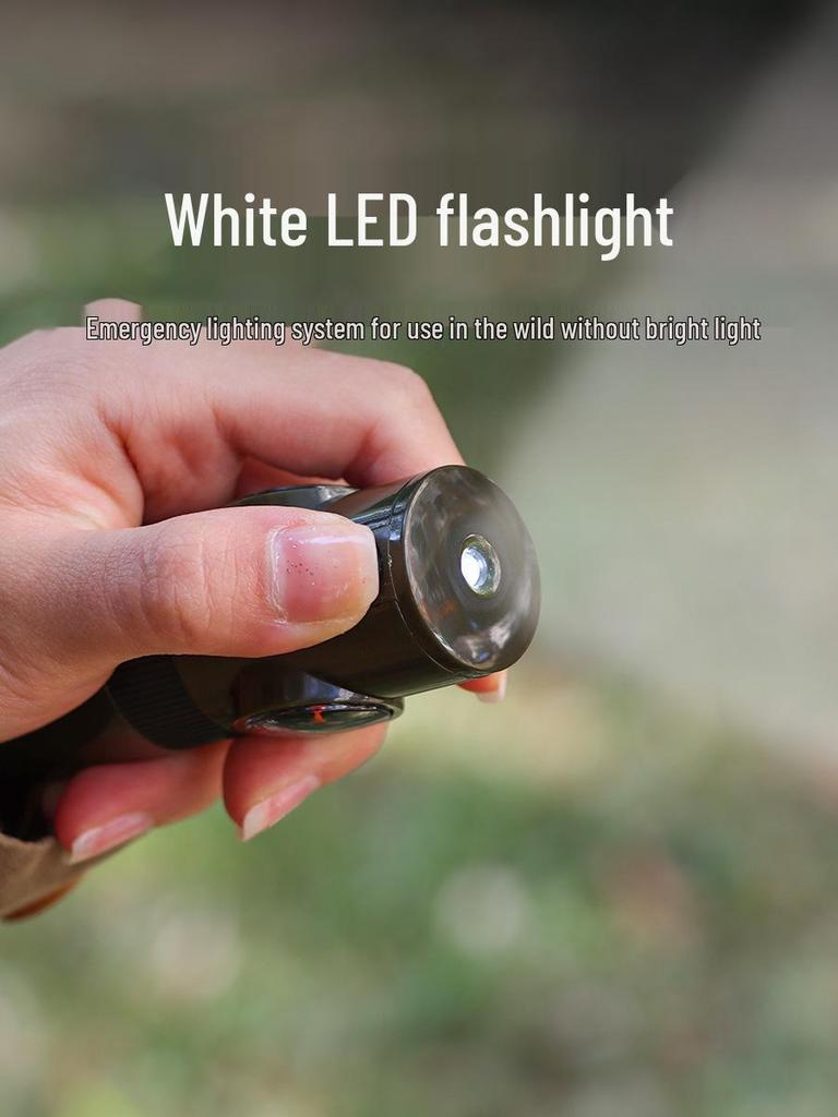 Seven-in-One Survival Whistle: LED Light, Thermometer, Compass, and More