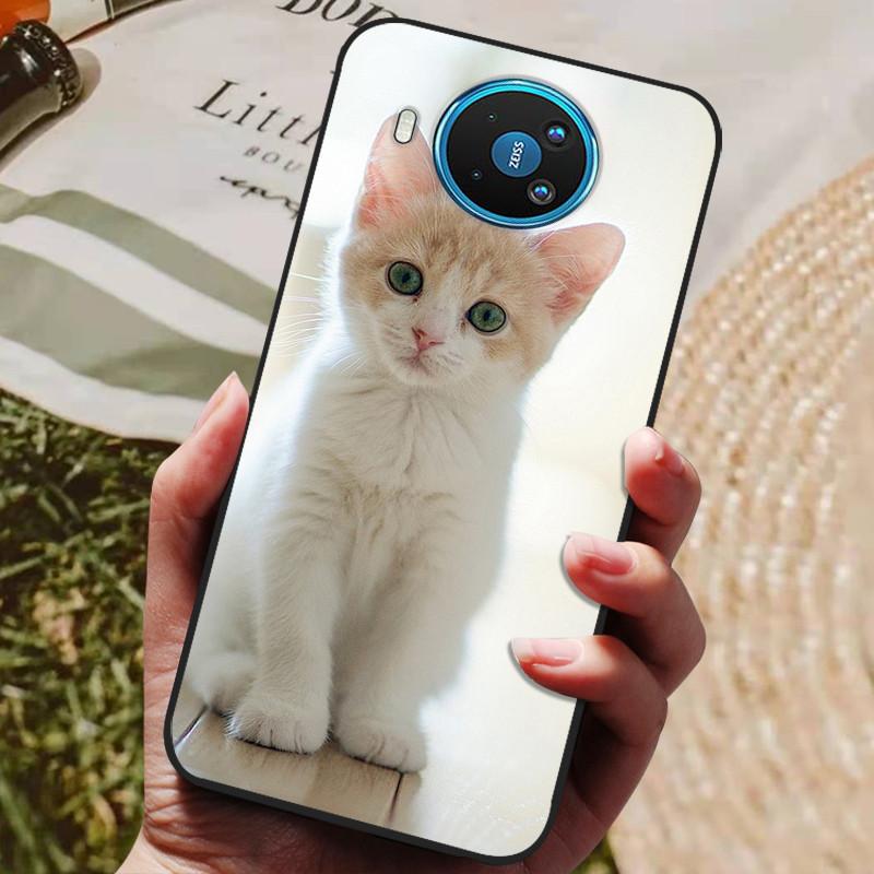For Nokia 8.3 5G Case Soft TPU Silicone Cover for Nokia 8.3 Nokia8.3 5G Phone Case 6.81 Inch Cute Cat Protective Case Bumper