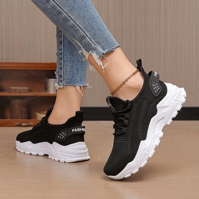 Eva-Schuhe Damen Frühling Herbst Mode Neue Damenschuhe Mesh Atmungsaktiv Dicksohlige Forrest Gump Schuhe Koreanische Version Sportschuhe