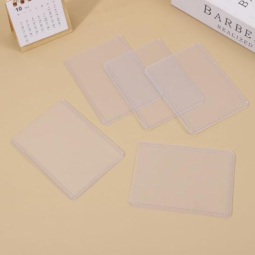 lulubelle Card Loader, Top Loader, Set of 50, Hard PVC Material, Scratch Resistant, Clear White