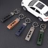 ISFR5 New Metal Leather Car Keyring Keychain Anti-Loss Key Ring For KIA Ceed Sportage Rio Proceed K5 Optima Sedona Forte Cerato Venga