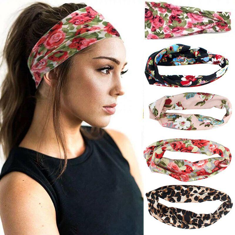 Comfortable Women's Wide Elastic Stretchy Headband For Fitness Running And Sports