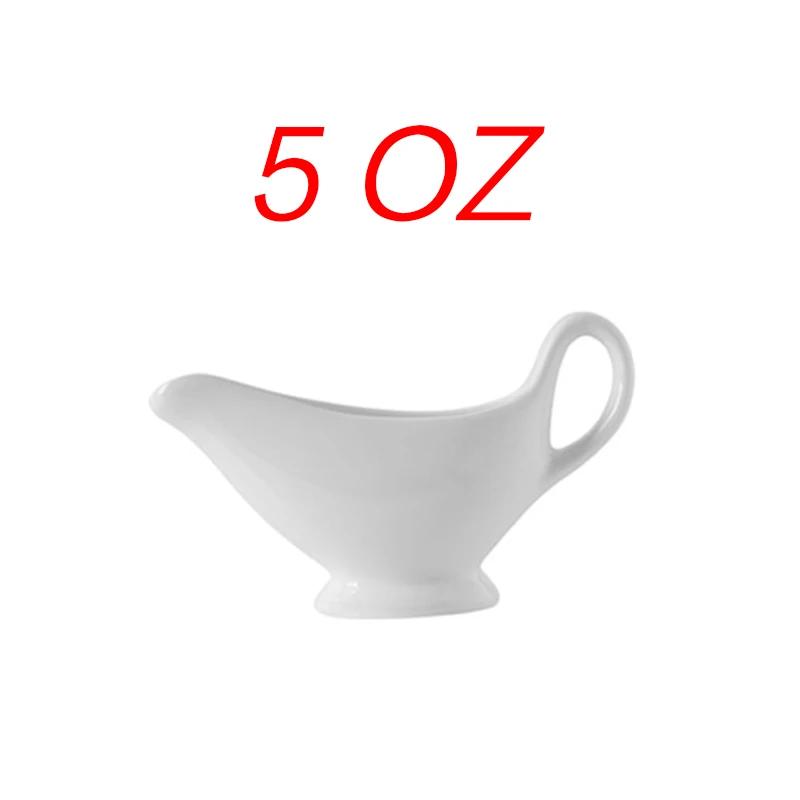 1 Pcs 3 5 8 Oz Silver Gravy Boats Beefsteak Gravy Sauce Boat Container Plate Tableware-in Gravy Boats for Home