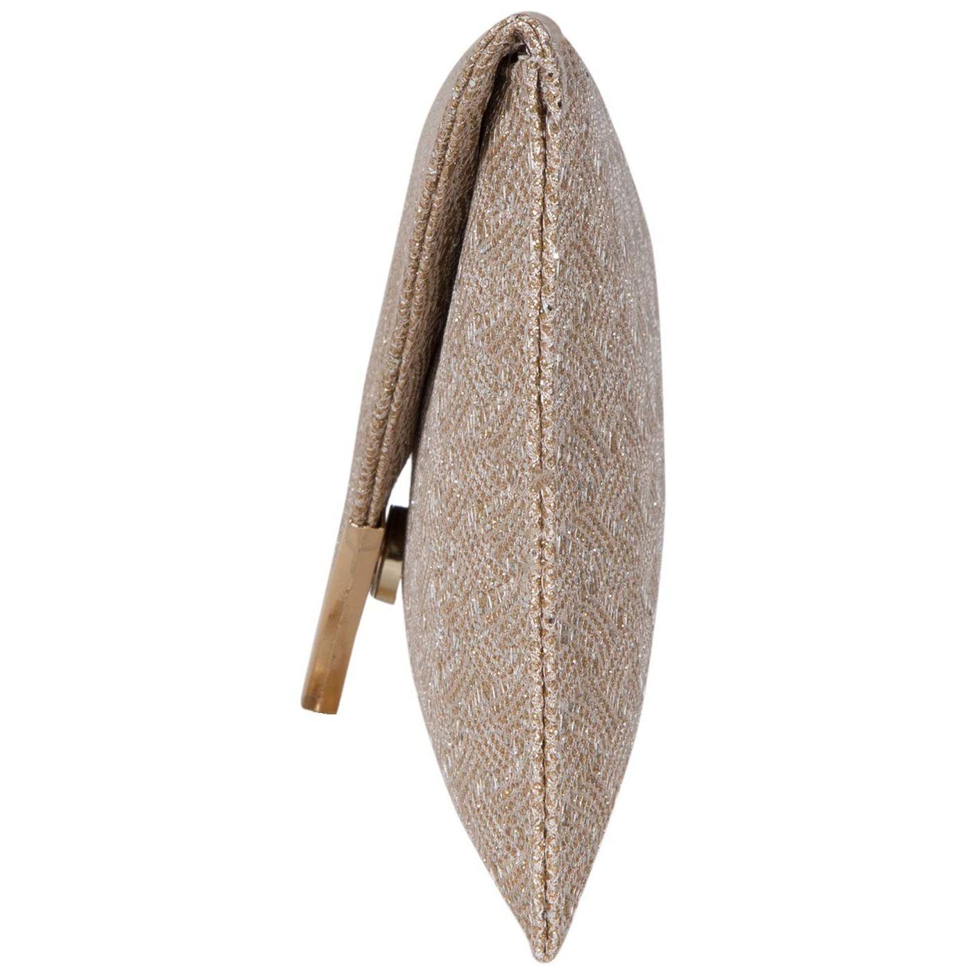 Женская сумка-клатч/слинг 10 x 1 c медный — фото 6