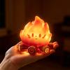 Mini Cute Cartoon Campfire Silicone Night Light, Creativity Led Flame Simulation Log Lamp, Soft Glow Bedroom Ambience Decor Toys