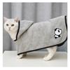 Soft Coral Fleece Cat Cape Hoodie Hairless Cats Warm Indoor Pet Robe Gray Yellow XS S M L XL