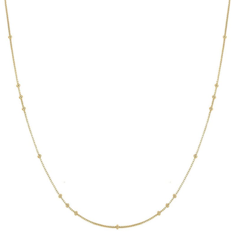 

ANIA HAIE Gold Mini Bead Station 925 Silver Necklace N066-02G single type