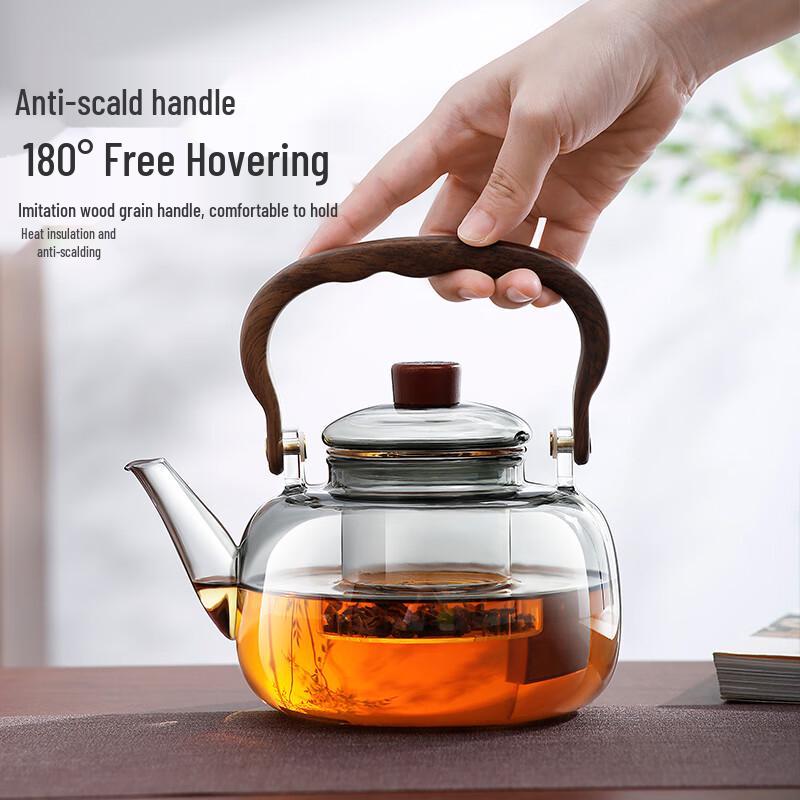 Yaji Heat-Resistant Glass Tea Brewing Pot
